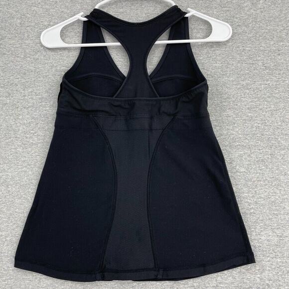 Lululemon Tank Top Womens 4 Black Racerback Adj Bra Activewear Yoga Jogging - Picture 3 of 8
